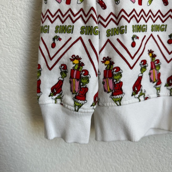 180 Unisex Hanna Andersson Dr. Suess Grinch Sweatshirt Fair Isle Holidays - Picture 4 of 7